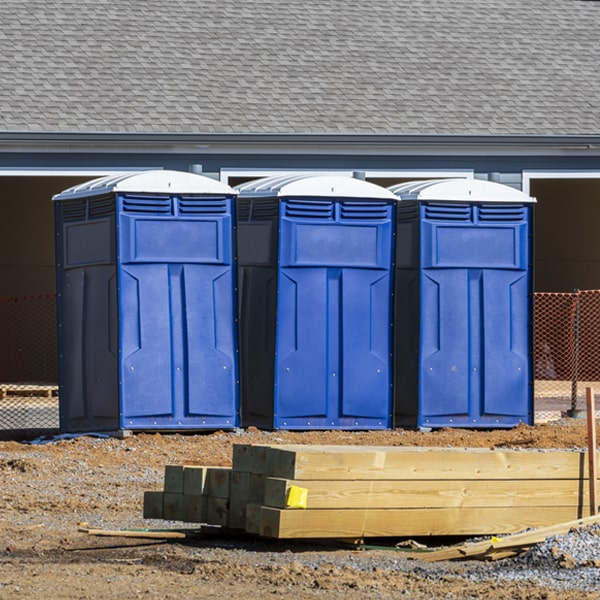 what is the expected delivery and pickup timeframe for the portable toilets